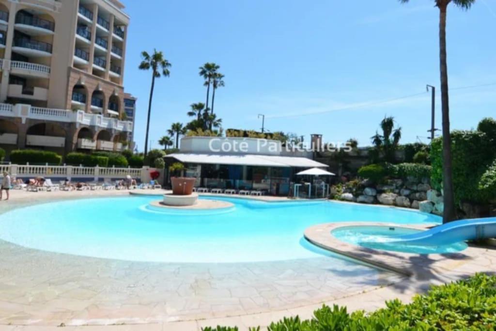 Appartement rdc en résidence avec piscine Cannes Esterno foto